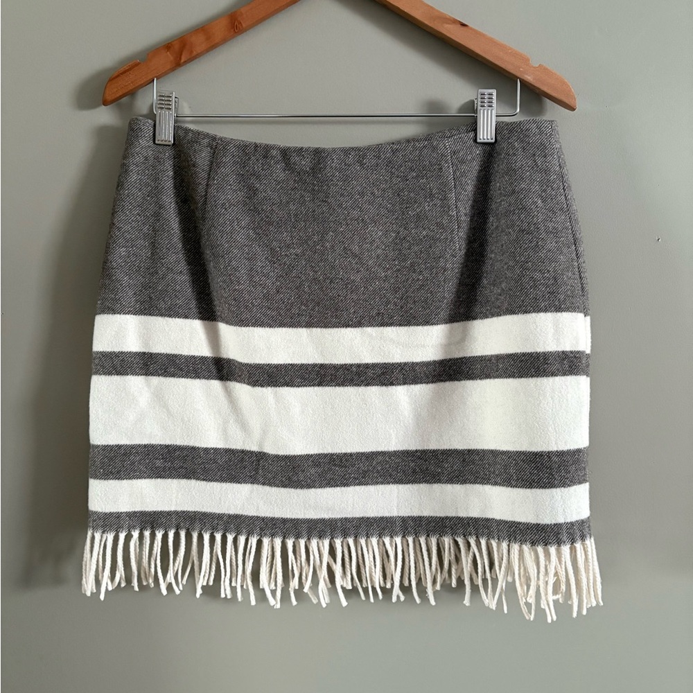 Part Two Wool Blend Fringe Mini - Picture 6 of 6